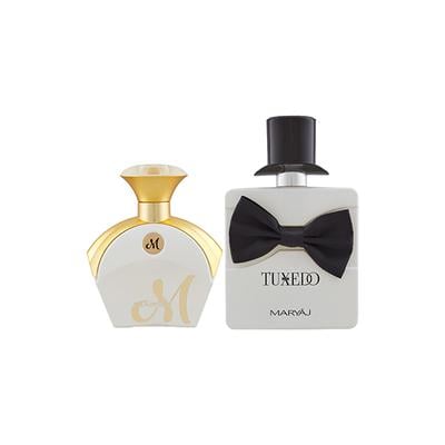 Maryaj M White For Her EDP Floral Fruity Perfume And Maryaj Tuxedo EDP Spicy Woody Perfume 190 ml - Perfumes (Edt/Edp)