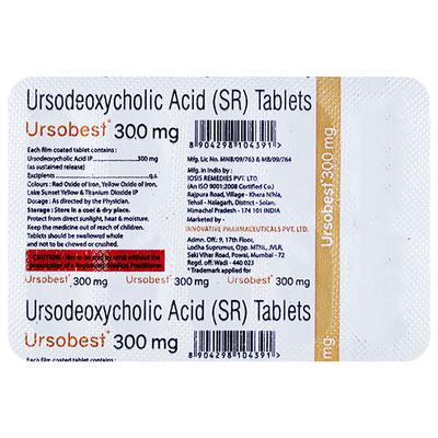 URSOBEST 300mg Tablet 10's - Cholelithiasis/Gall Stones