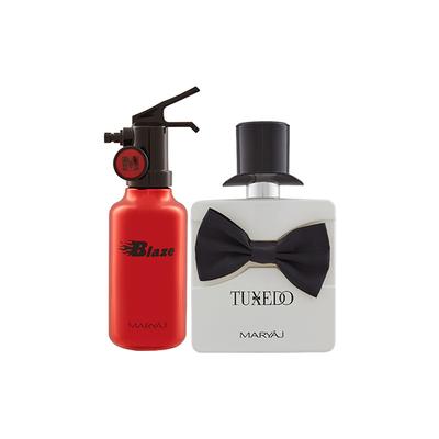 Maryaj Blaze EDP Citrus Aromatic Perfume And Maryaj Tuxedo EDP Spicy Woody Perfume 200 ml - Men Perfumes (Edt/Edp)