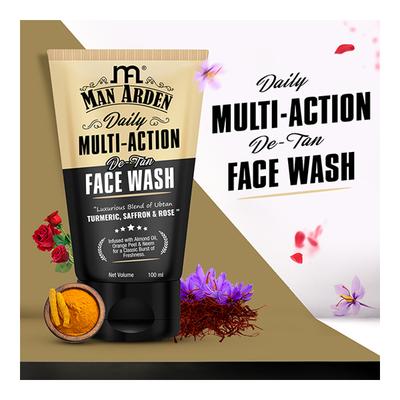 Man Arden Daily Multi-Action D Tan Face Wash 100 ml - Face Washes