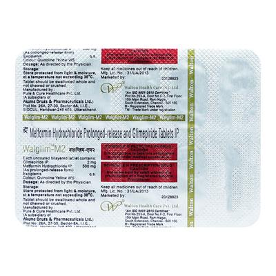 WALGLIM M 2mg Tablet 10's - Diabetes-Ant