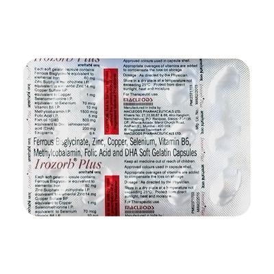 IROZORB PLUS Soft Gelatin Capsule 15's - Supplements-Vam