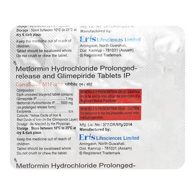 Glimisave M1 Forte Tablet 15'S - Diabetes-Ant