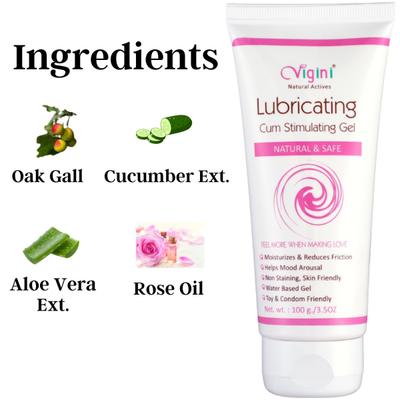 Vigini Lubricating Stimulation Gel 100ml + Whitening & Lightening Intimate Hygiene Gel Wash 100 g - Intimate Care