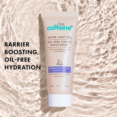 MCaffeine Oil-Free Coffee Face Moisturizer Gel with Hyaluronic Acid & Pro-Vit B5 for Deep Hydration 50 ml - Face Creams