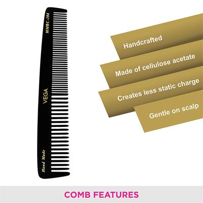 Vega Graduated Dressing Hair Comb for Men and Women,(VC2HMBC-104) 2's - Hair Combs