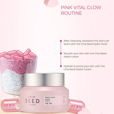 The Face Shop Chia Seed Advanced Vit B12 Hydro Cream 50ml - Face Creams