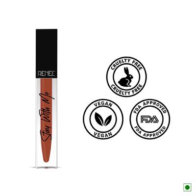 Renee Stay With Me Matte Lip Color Craving For Coffee 5 ml - Liquid Lipsticks