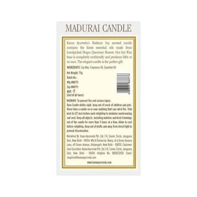 Kama Ayurveda Madurai Morga Scented Soy Candle 75gm - Air Fresheners