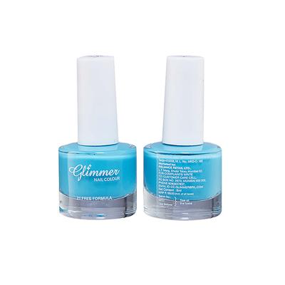 Glimmer Nail Enamel Solid Blue 8 ml - Nail Polish