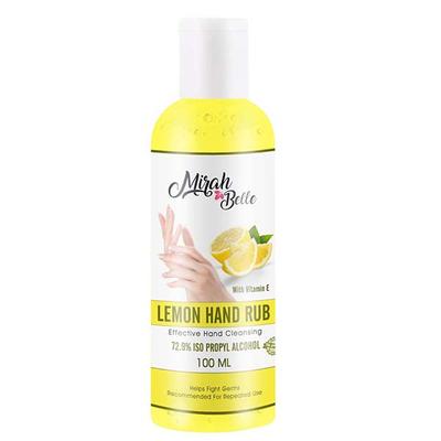 Mirah Belle - Lemon Hand Rub Sanitizer - (72.9% Alcohol) - FDA Approved 100 ml - Hand Sanitizer