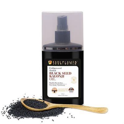 Soulflower Herbal Black Seed Kalonji Oil 120 ml - Hair Oils
