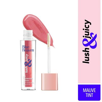 Blue Heaven Lush & Juicy Lip Wand Gloss, Mauve Tint 4.5ml - Lipstick Primers & Plumpers