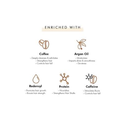 mCaffeine Must have Coffee Hair Care Kit for Hair Fall Control & Hair Growth Shampoo & Hair Oil 450 ml - Shampoos