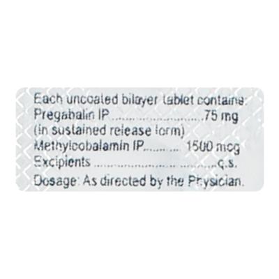 Nervmax SR 75mg Tablet 10'S - Neuropathic Pain-Dru