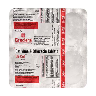 LB COF Tablet 6's - Bacterial Infections-Cep