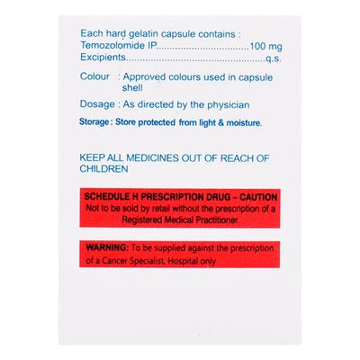 Temotero 100mg Capsule 5'S - Cancer Oncology-Cyt