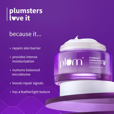 Plum CeraSense Moisturizing Creme - Instant barrier repair & 72-hr moisturization 50 g - Face Moisturizers