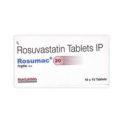 ROSUMAC 20 Tablet 15's - High Cholesterol-Dys