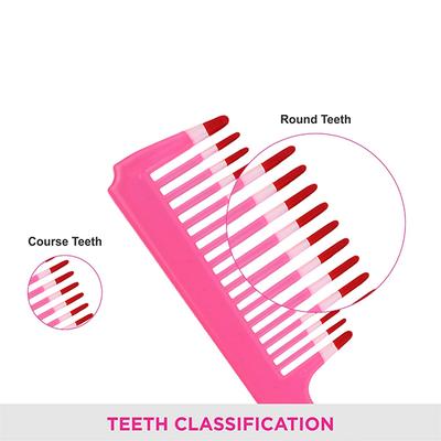 Vega Grooming Hair Comb, for Men and Women, Pink (VC21267) 2's - Hair Combs
