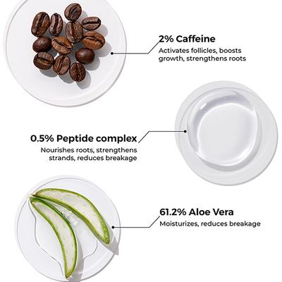 Brillare Caffiene Shampoo for Reducing Hair Loss And Breakage 200 ml - Shampoos