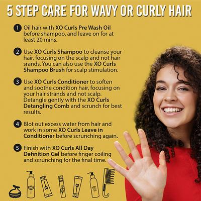 Xo Curls Pre-Wash Oil Treatment For Intense Hydration, Contains A Blend Of Argan & Avocado Oils 50 ml - Hair Oils