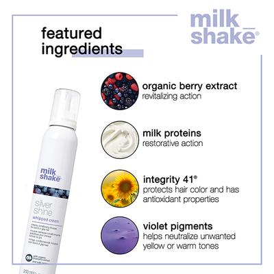 milk shake Silver Shine Whipped Cream 200 ml - Hair Perms & Texturizers