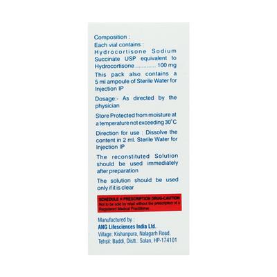 Lycortin S 100mg Injection 1's - Hormonal Therapy-Cor