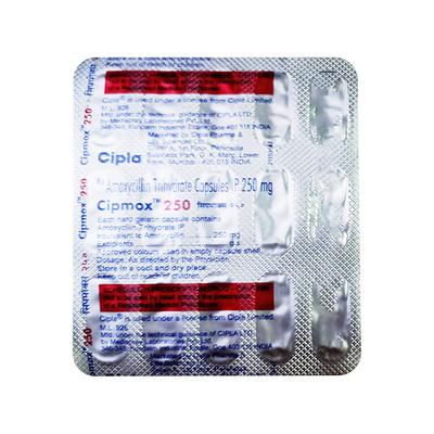 CIPMOX 250 (R/W) Capsule 15's - Bacterial Infections-Pen