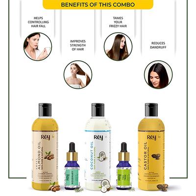 Rey Naturals Hair Care Essential Oils kits 330 ml - Essential Oils