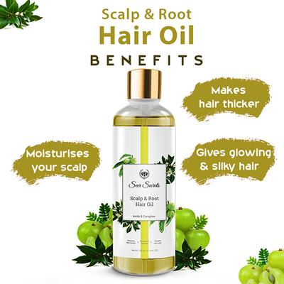 Seer Secrets Scalp & Root Hair Oil (Amla & Camphor) 200 ml - Hair Oils