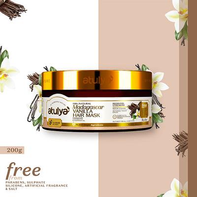 Atulya Madagascar Vanilla Hair Mask 200 gm - Hair Masks & Packs