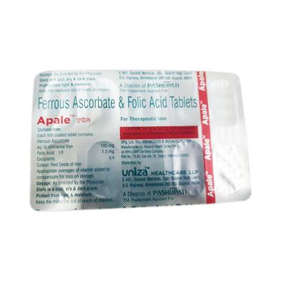 APALE Tablet 10's - Iron Supplement/Anaemia-Vma