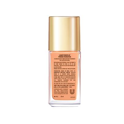 Lakme 9to5 Powerplay Priming Foundation, Built in Primer, SPF 20, Warm Sand, 25 ml - Foundation