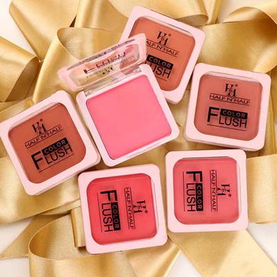 Half N Half Color Flush, Enriched with Vit E, Long Lasting, Suitable for All Skin - Nude Peach 8 gm - Blushes