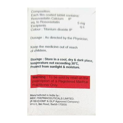 MULTISTAT 5 Tablet 15's - High Cholesterol-Dys