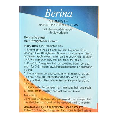 Berina Hair Straightener Cream 300 gm - Straighteners