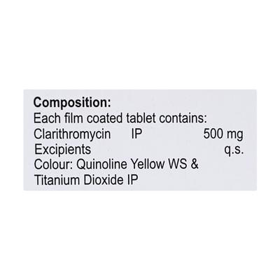 ALICLAIR 500 Tablet 4's - Bacterial Infections-Mac