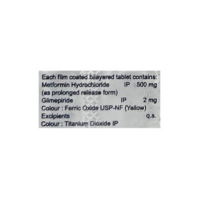 GLIMICUT M2 PR Tablet 10's - Diabetes-Ant