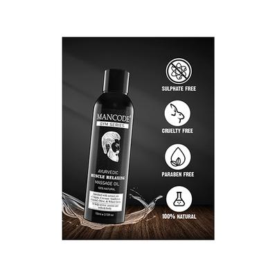 Mancode Gym Series Ayurvedic Muscle Relaxing Massage Oil 110 ml - Massage Oils