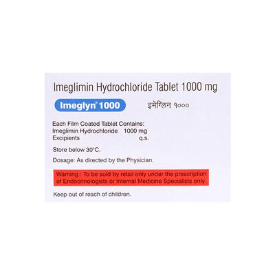 IMEGLYN 1000 Tablet 10's - Diabetes-Ant