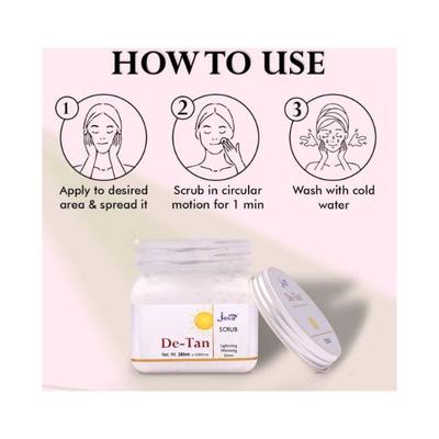 Jeva De Tan Lightening Whitening and Deto Scrub 380 ml - Scrubs & Exfoliants