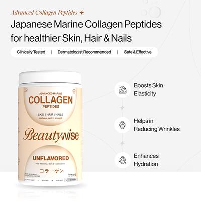 Beautywise Advanced Collagen Peptides (Unflovoured) 200 gm - Multi-Vitamins