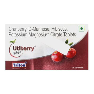 UTIBERRY Tablet 10's - Uti Infections-Uri