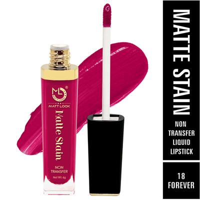 Matt Look Matte Stain Non Transfer Long Lasting Liquid Lipstick for Hydrated - Forever 6 gm - Liquid Lipsticks