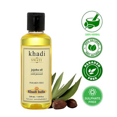 Khadi Swati Cold Pressed Oil - Jojoba 210 ml - Personal Care (Ayush)