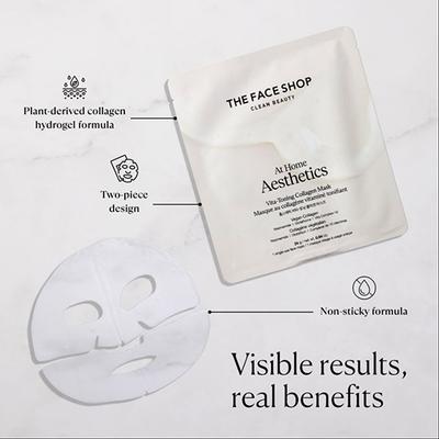 The Face Shop Vita-Toning Collagen Face Mask With Glutathione & Hyaluronic Acid 24 ml - Masks & Peels