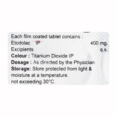 ETODOC 400 Tablet 10's - Pain relief-Nsa