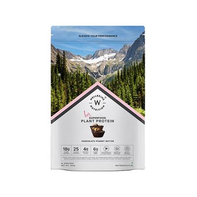 Wellbeing Nutrition Her Superfood Plant Protein Powder Chocolate Peanut Butter 500 g - Nutritional Bars