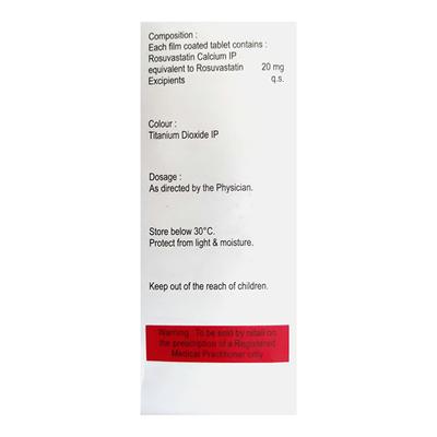 ROSUFIT 20 Tablet 20's - High Cholesterol-Dys